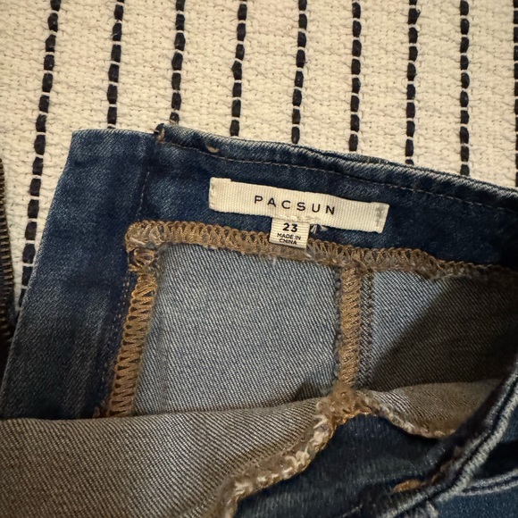 PacSun Dark Denim Mini Skirt - Picture 2 of 2
